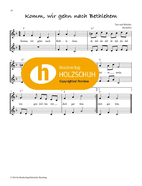 Komm, wir gehn nach Bethlehem